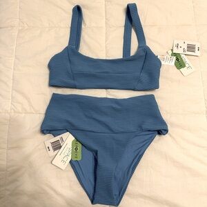 L*Space Blue Bikini - NWT - Size Medium- “Jess Top” and “Desi Bottom”